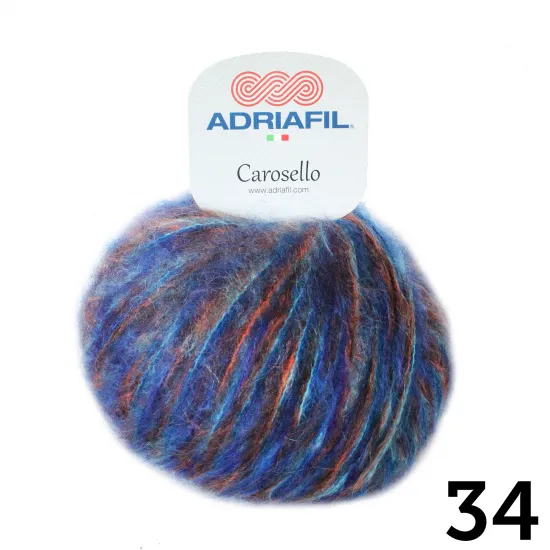 Carosello | Multi Colour Superfine Kid Mohair Blend | 50g Ball - Click Image to Close